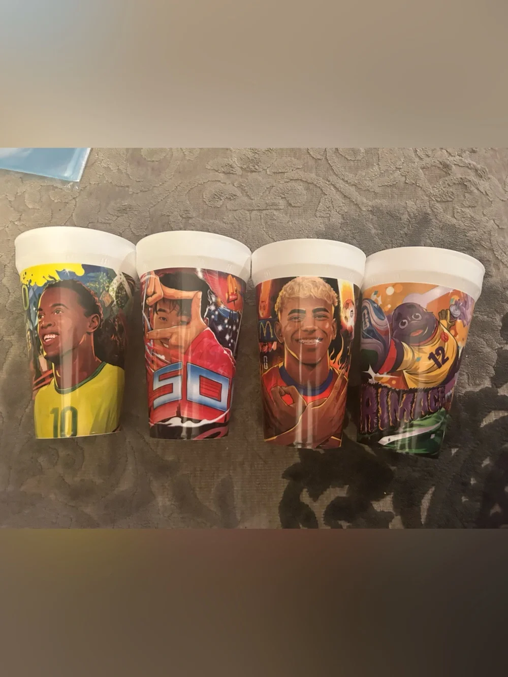 NEW Set of 4 McDonald's FIFA World Cup Collectible 20oz Cups